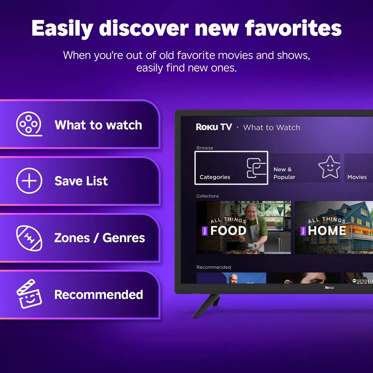 Roku 65" Select Series 4K HDR Smart Roku TV with Roku TV Remote: LED, Wi-Fi, HDMI