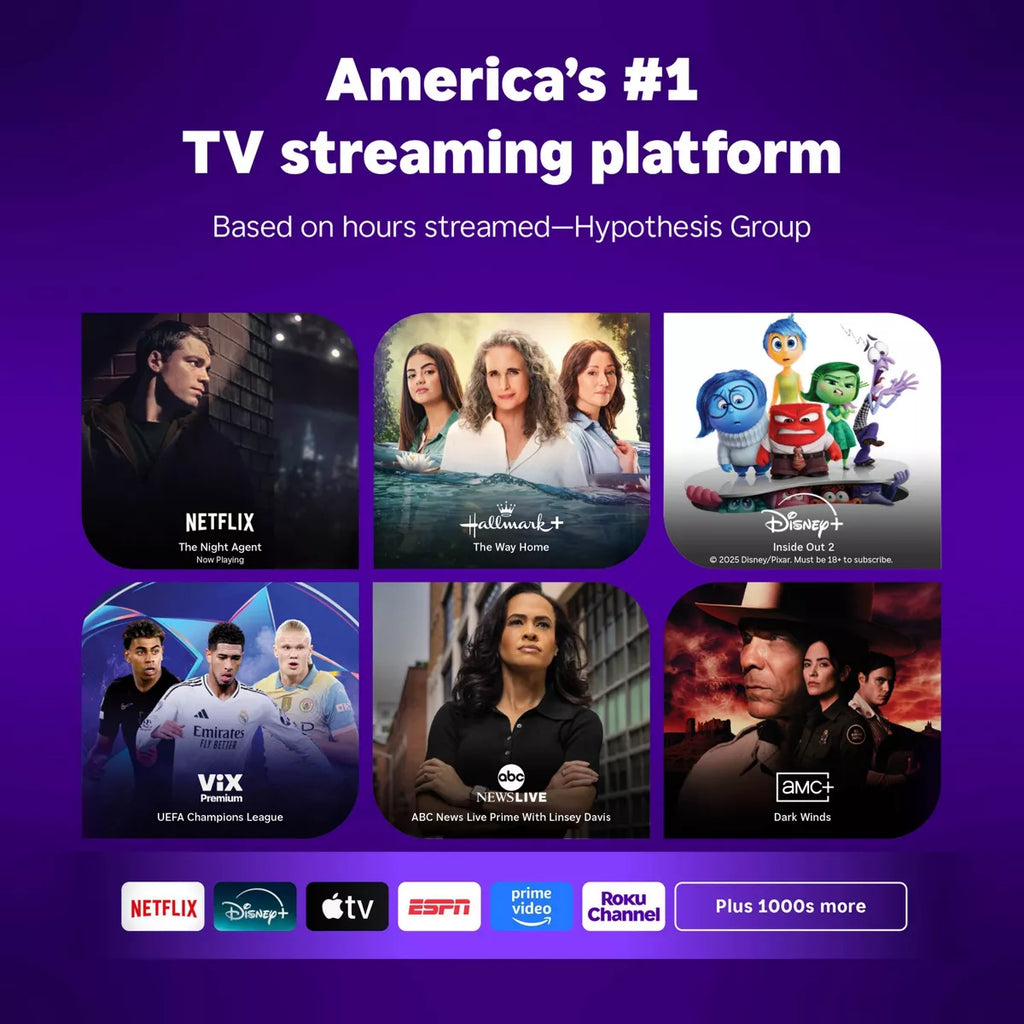 Roku Streaming Stick 2025 HD Roku Streaming Device with Voice Remote: Wi-Fi, HDMI, 1080P, Apple Airplay