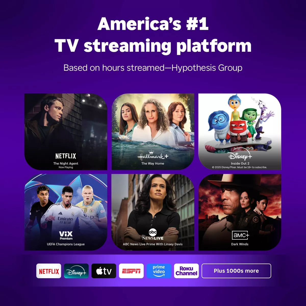 Roku Streaming Stick 2025 HD Roku Streaming Device with Voice Remote: Wi-Fi, HDMI, 1080P, Apple Airplay