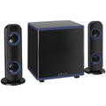 Bluetooth 2.1 Channel Home Music System with LED Lights, Subwoofer, IHB26, Black