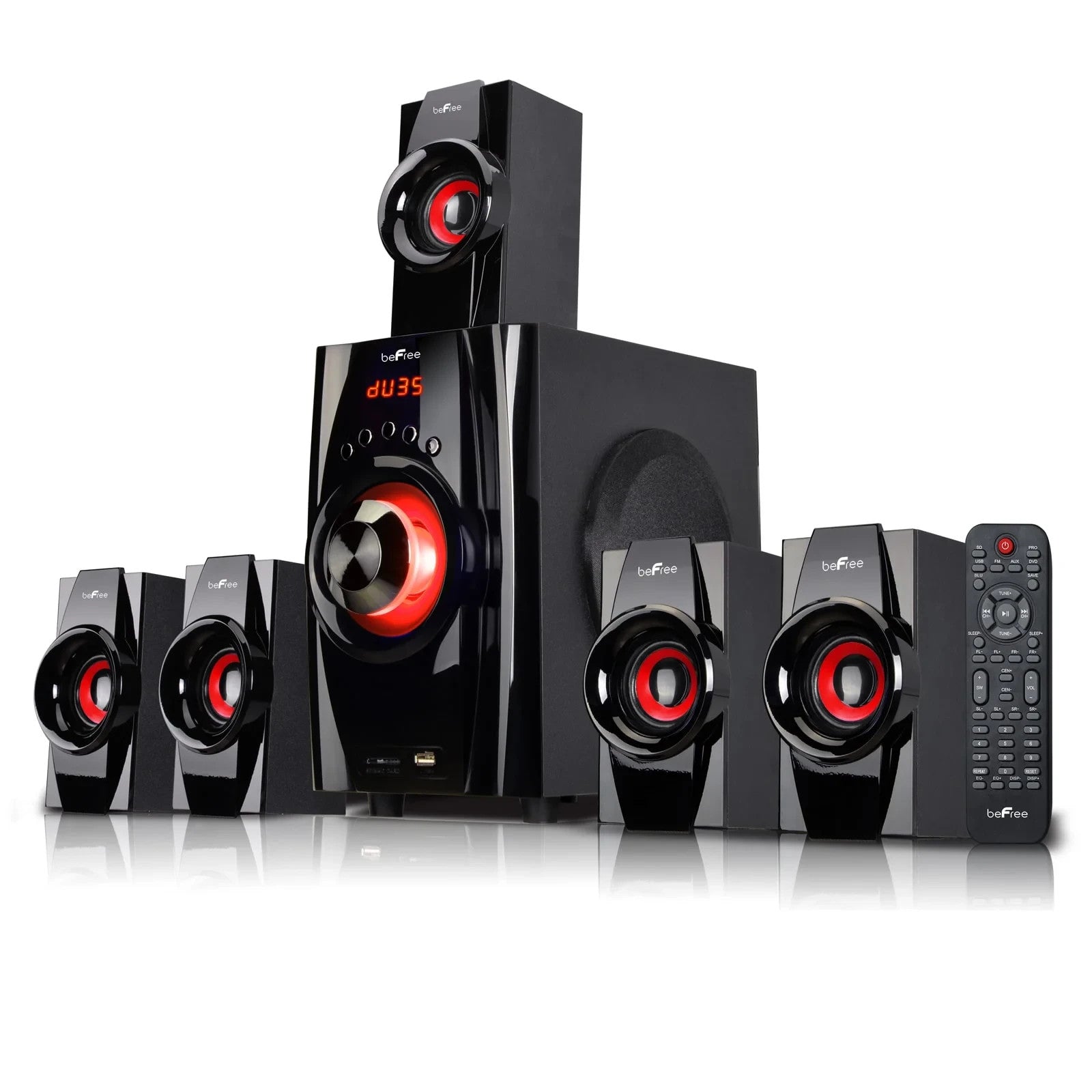 Teatro Cine En Casa 5.1 Equipo De Sonido Con Bluetooth Bocinas Bajos USB Slots