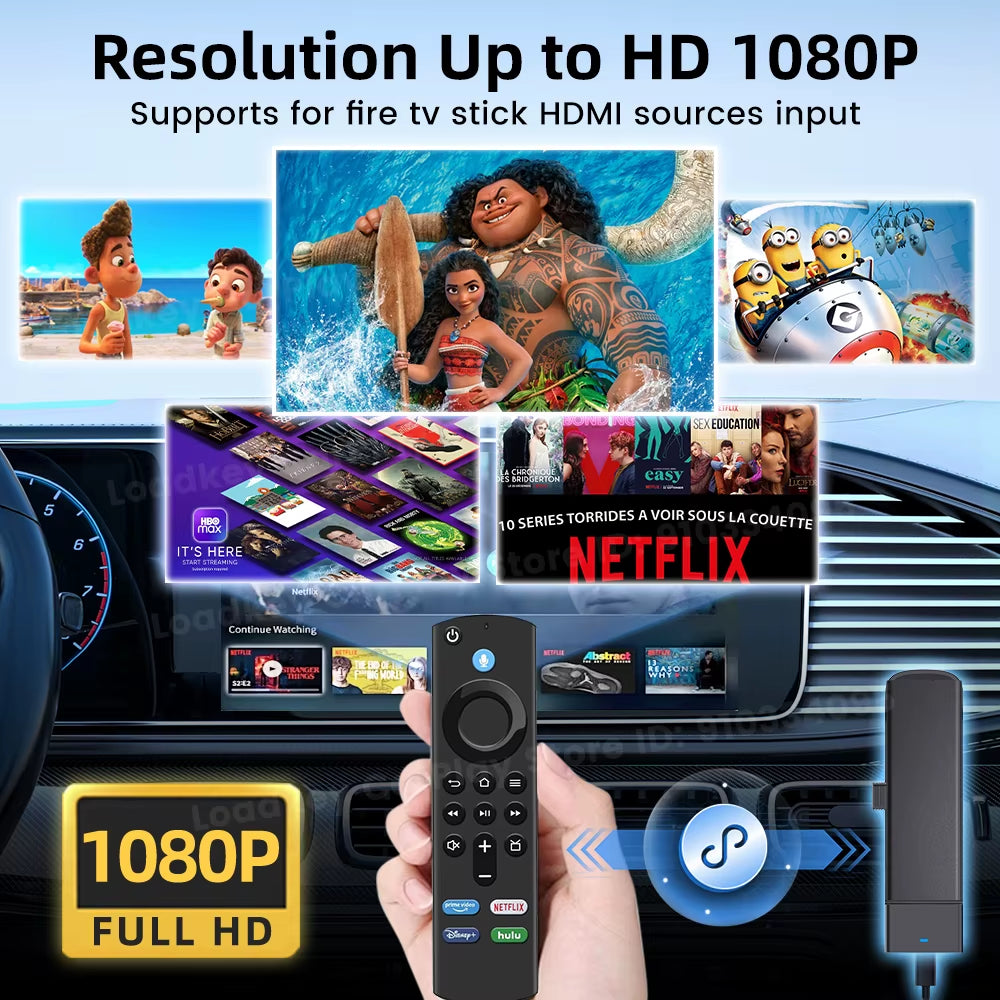 Supports Fire TV Stick Converter TV Streaming Box HDMI Wireless Carplay TV Adapter for Fire TV Stick HD 4K Max Lite