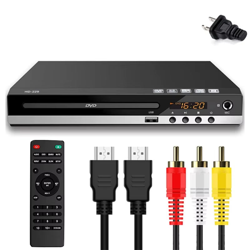Home DVD Player Full High-Defination 1080P Digital Evd-Disc Player Support DVD SVCD CD-RW VCD