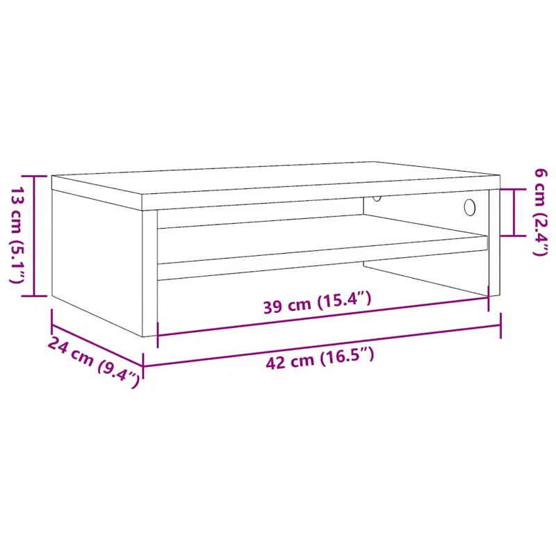 Monitor Stand Engineered Wood TV Stand Indoor Furniture