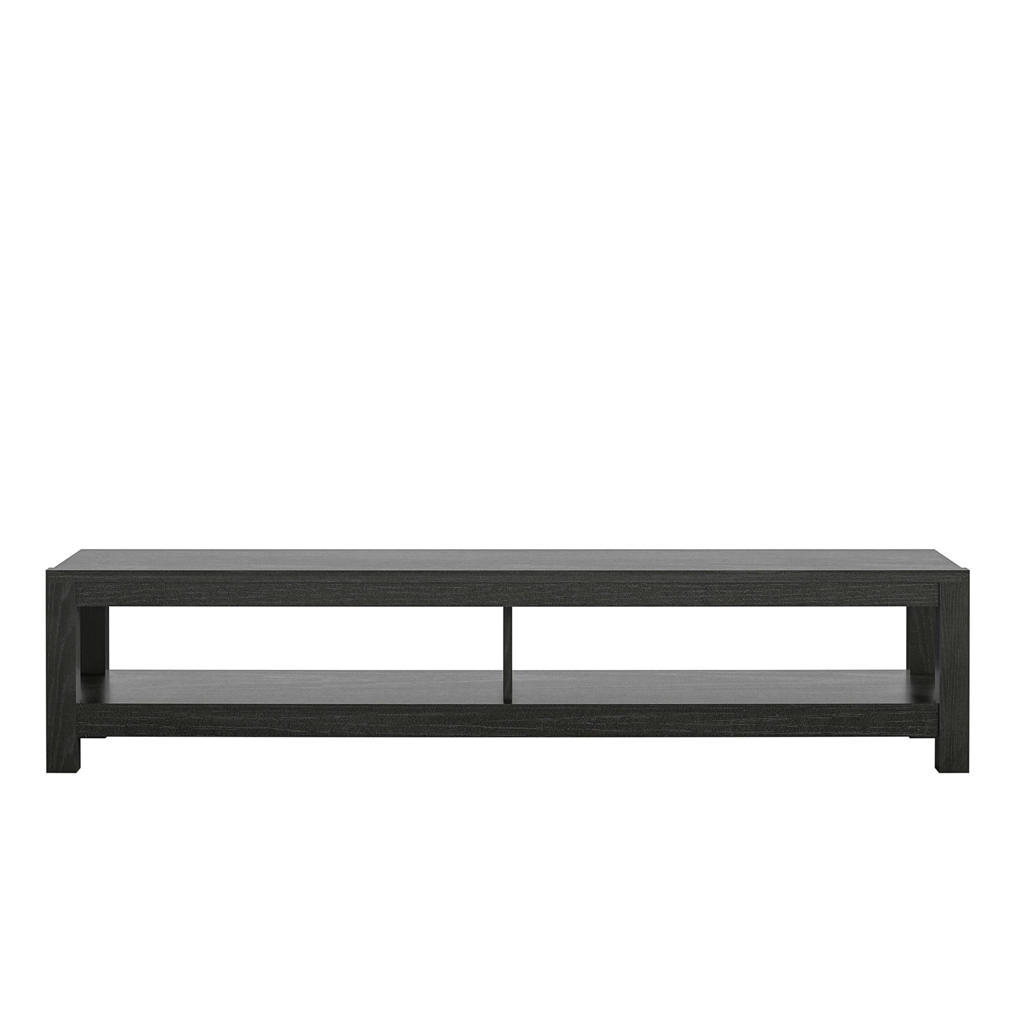 Parsons TV Stand for Tvs up to 65", Black Oak