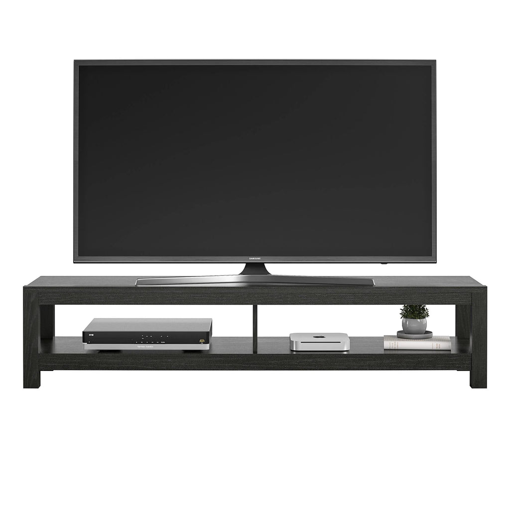 Parsons TV Stand for Tvs up to 65", Black Oak