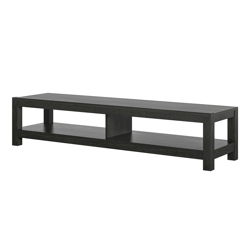 Parsons TV Stand for Tvs up to 65", Black Oak