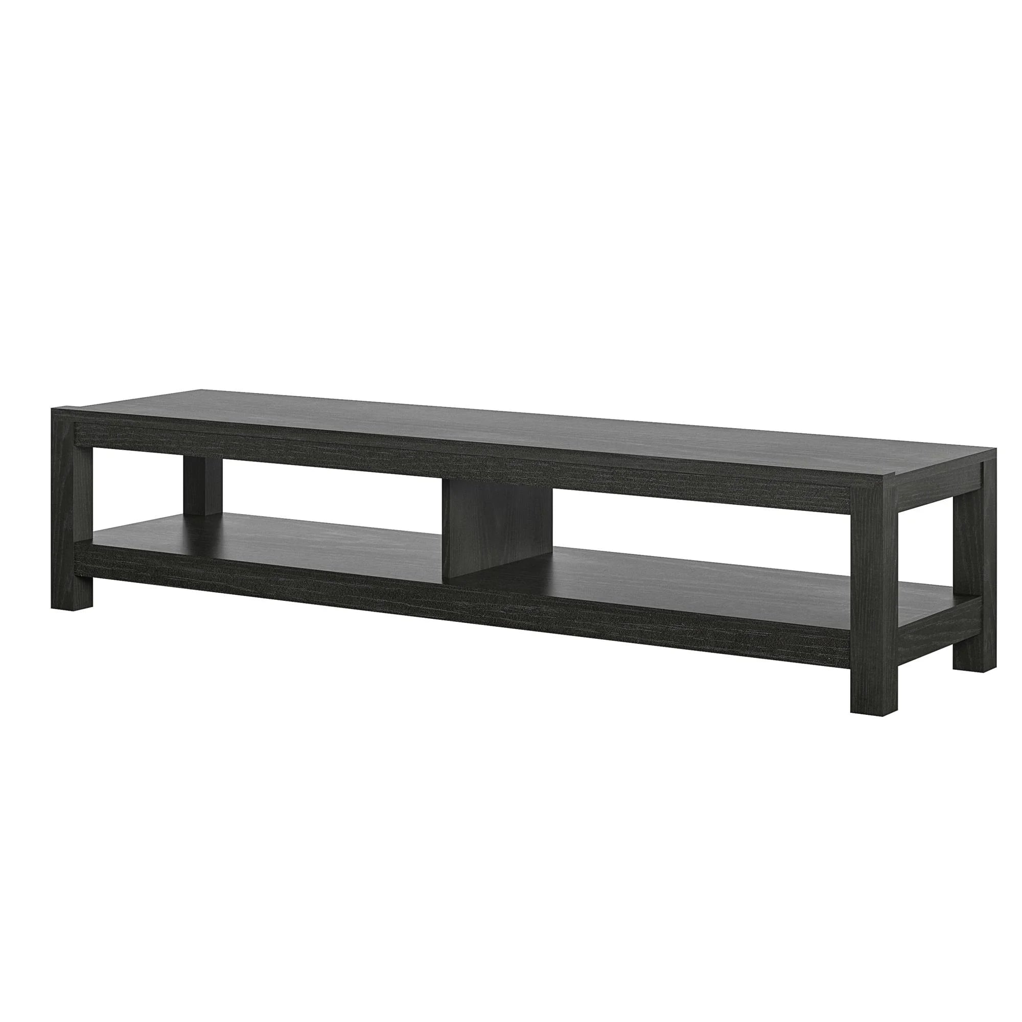 Parsons TV Stand for Tvs up to 65", Black Oak