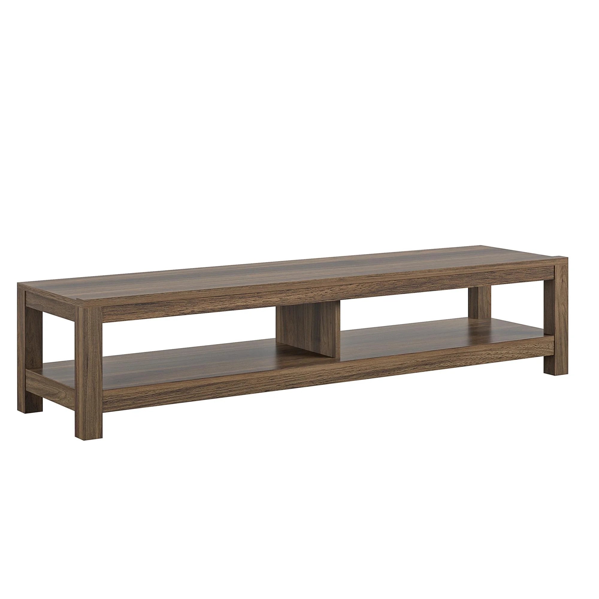 Parsons TV Stand for Tvs up to 65", Walnut