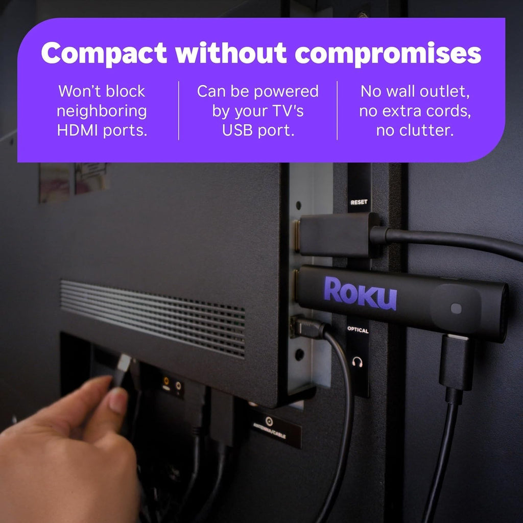 Roku Streaming Stick 2025 HD Roku Streaming Device for TV with Voice Remote