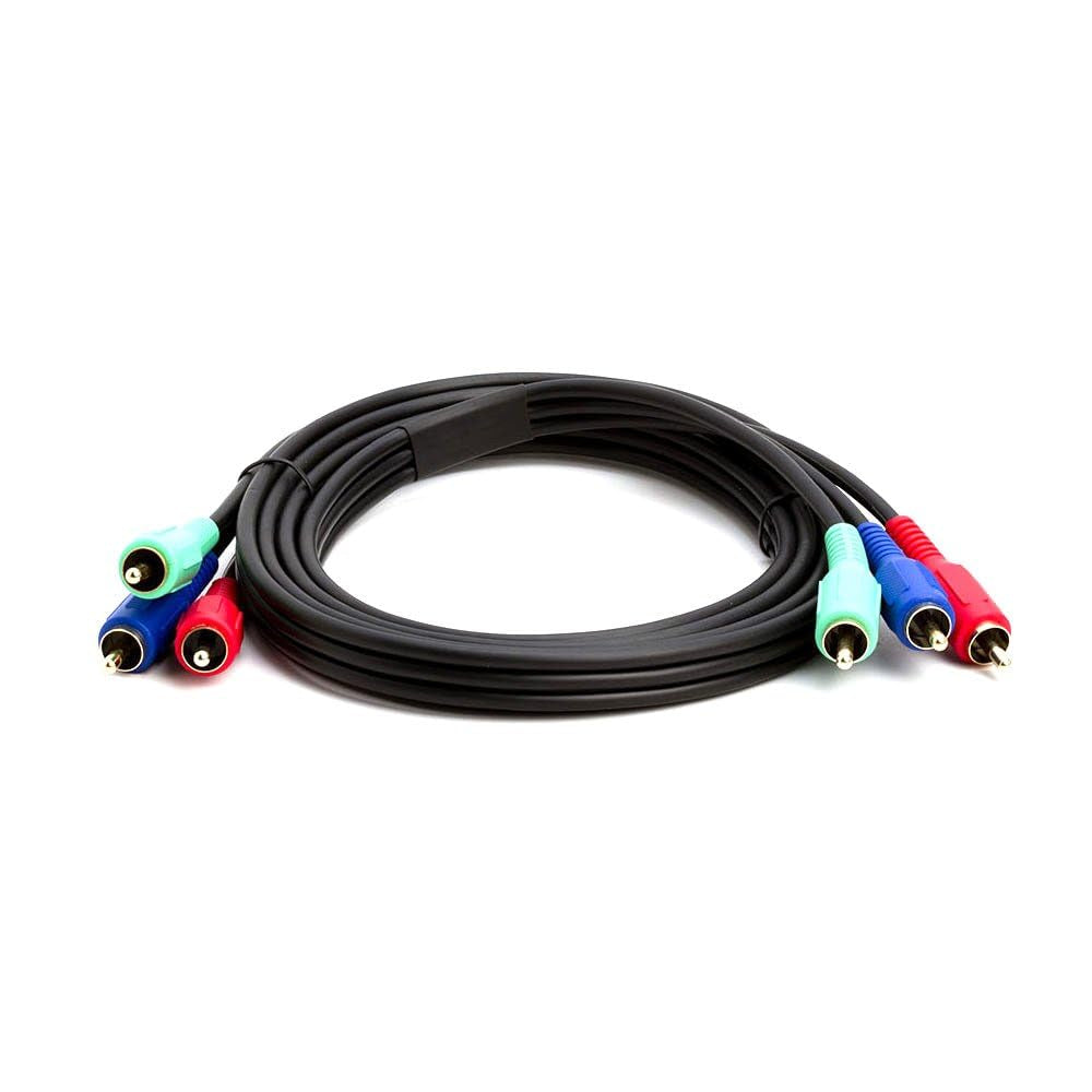 - 3-RCA Male to 3RCA Male RGB Component Video Cable for HDTV - 6 Feet