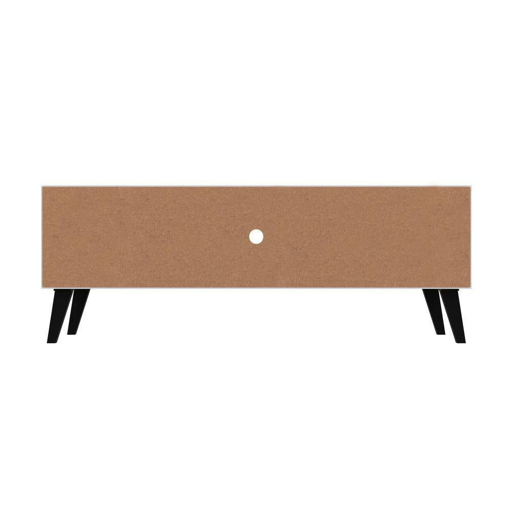 Saratoga 53.15 In. Nut Brown TV Stand Fits Tvs up to 50 In. with Storage Doors and Cable Management