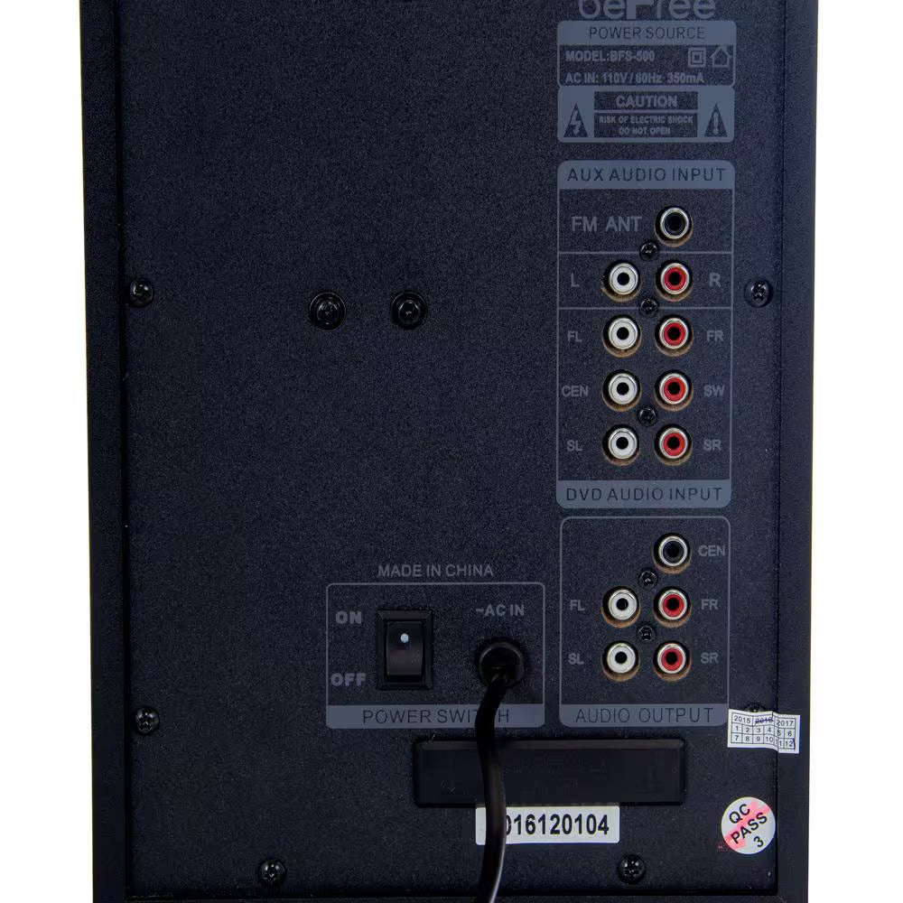 5.1-Channel Bluetooth Surround Sound Speaker System in Blue