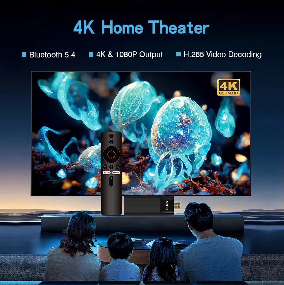 4K  F3 PRO TV Stick 4K Fire TV Stick TV Remote Control Android TV Stick Quad Core Firestick 4K