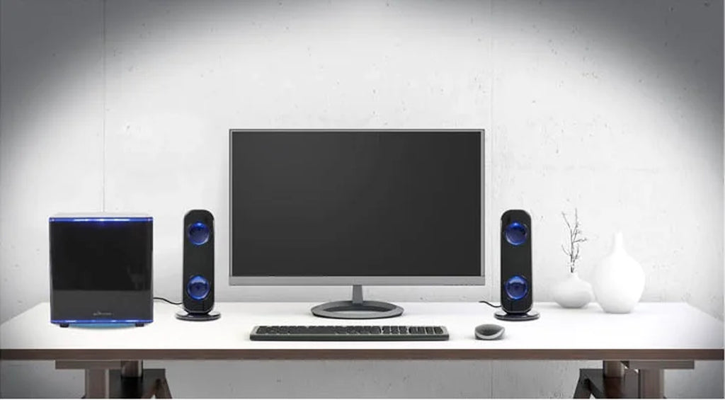 Bluetooth 2.1 Channel Home Music System with LED Lights, Subwoofer, IHB26, Black
