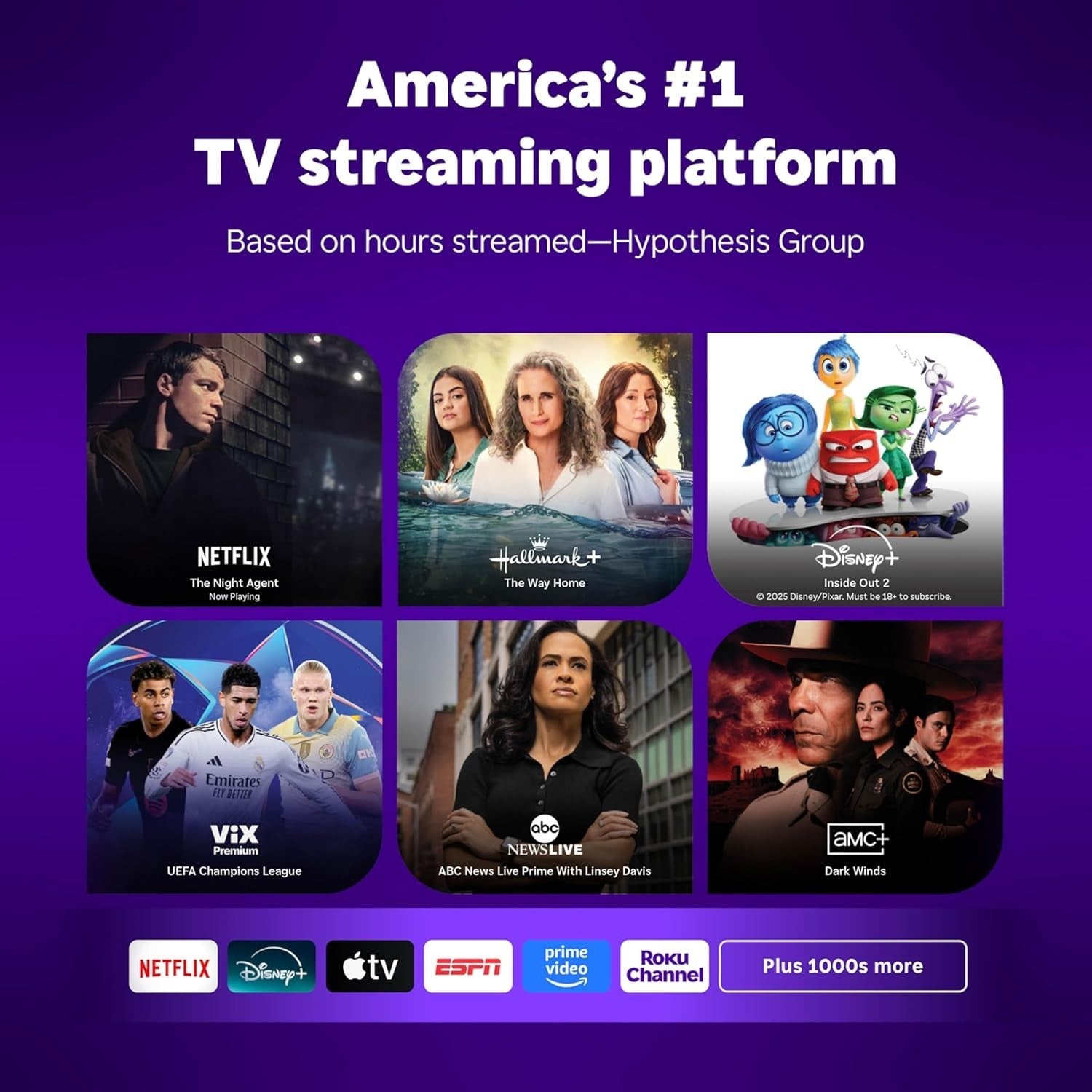 Roku Streaming Stick 2025 HD Roku Streaming Device for TV with Voice Remote