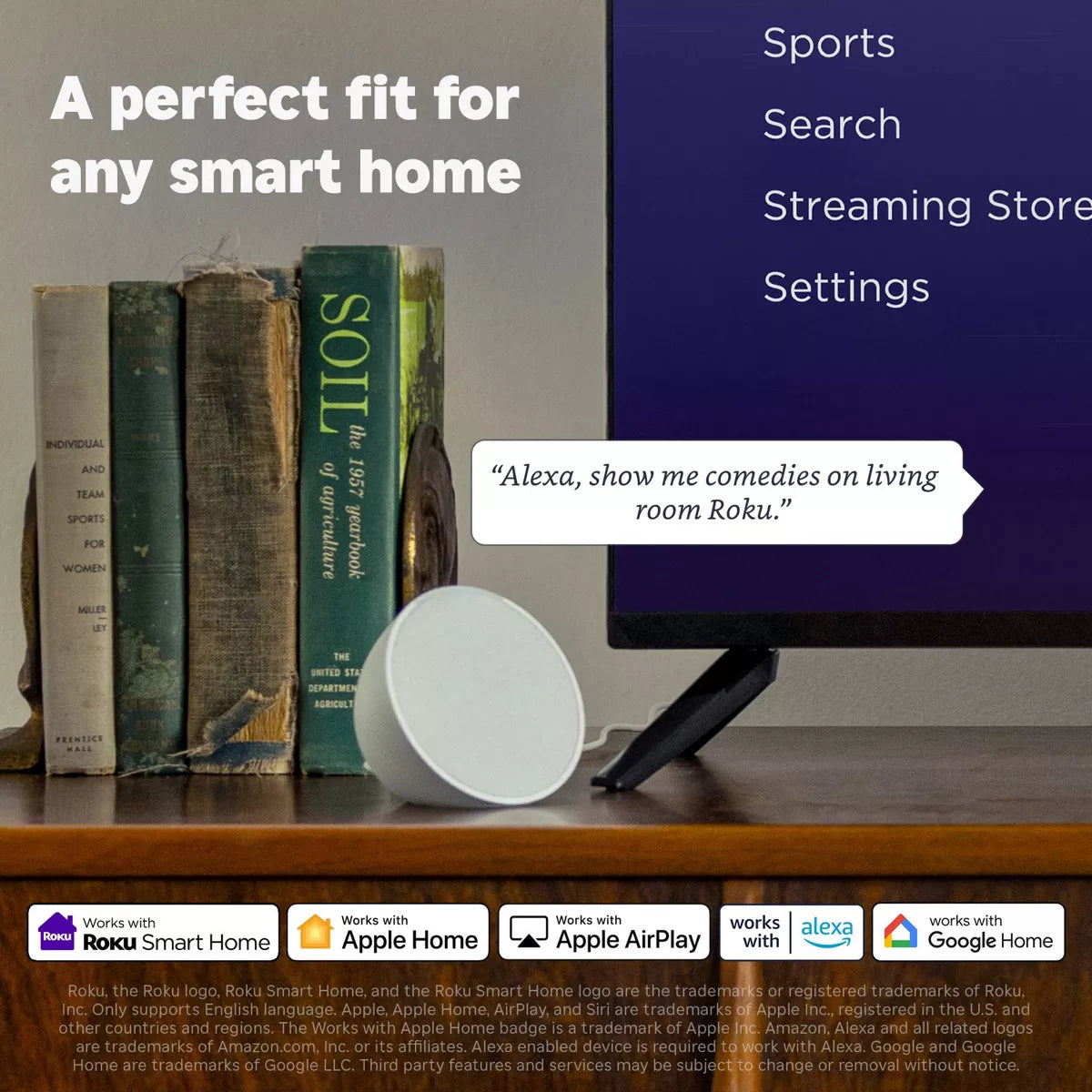 Roku 65" Select Series 4K HDR Smart Roku TV with Roku TV Remote: LED, Wi-Fi, HDMI