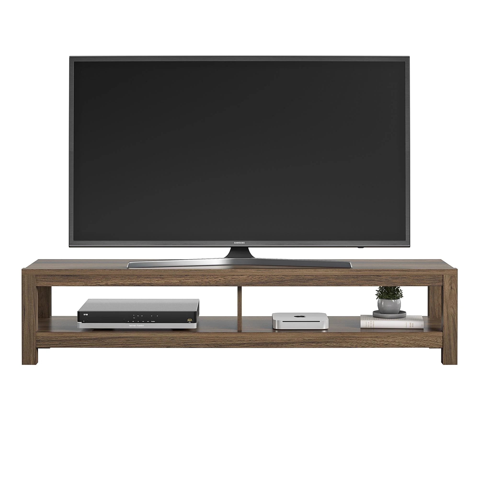 Parsons TV Stand for Tvs up to 65", Walnut
